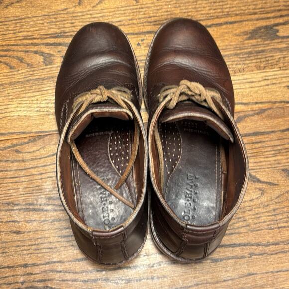 Vintage Cole Haan Chunky Brown Leather Chukka Boots Women’s 9 Retro Granny Boho - Picture 6 of 8